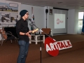 02_ARTTALK1.hilmi fabeta, program manager saat membuka Art Talk Komik di Surya University.JPG